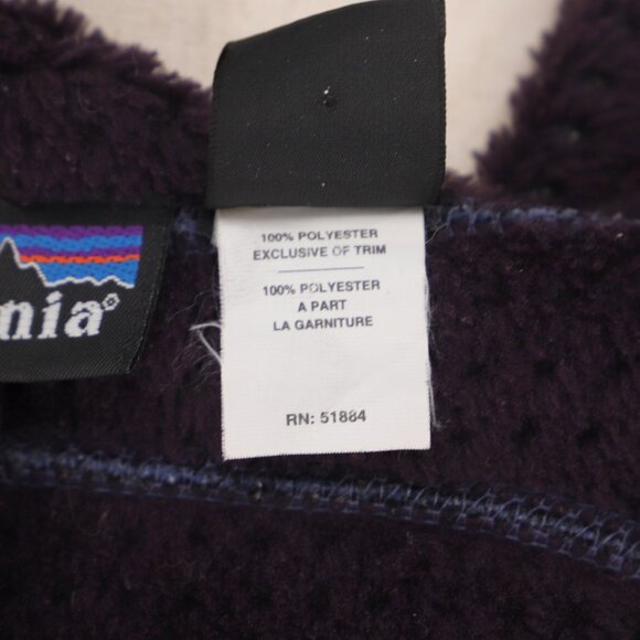PATAGONIA VINTAGE Women's R4 Fleece Zip-Up Polartec Jacket Blue Heather Size L - Picture 12 of 12